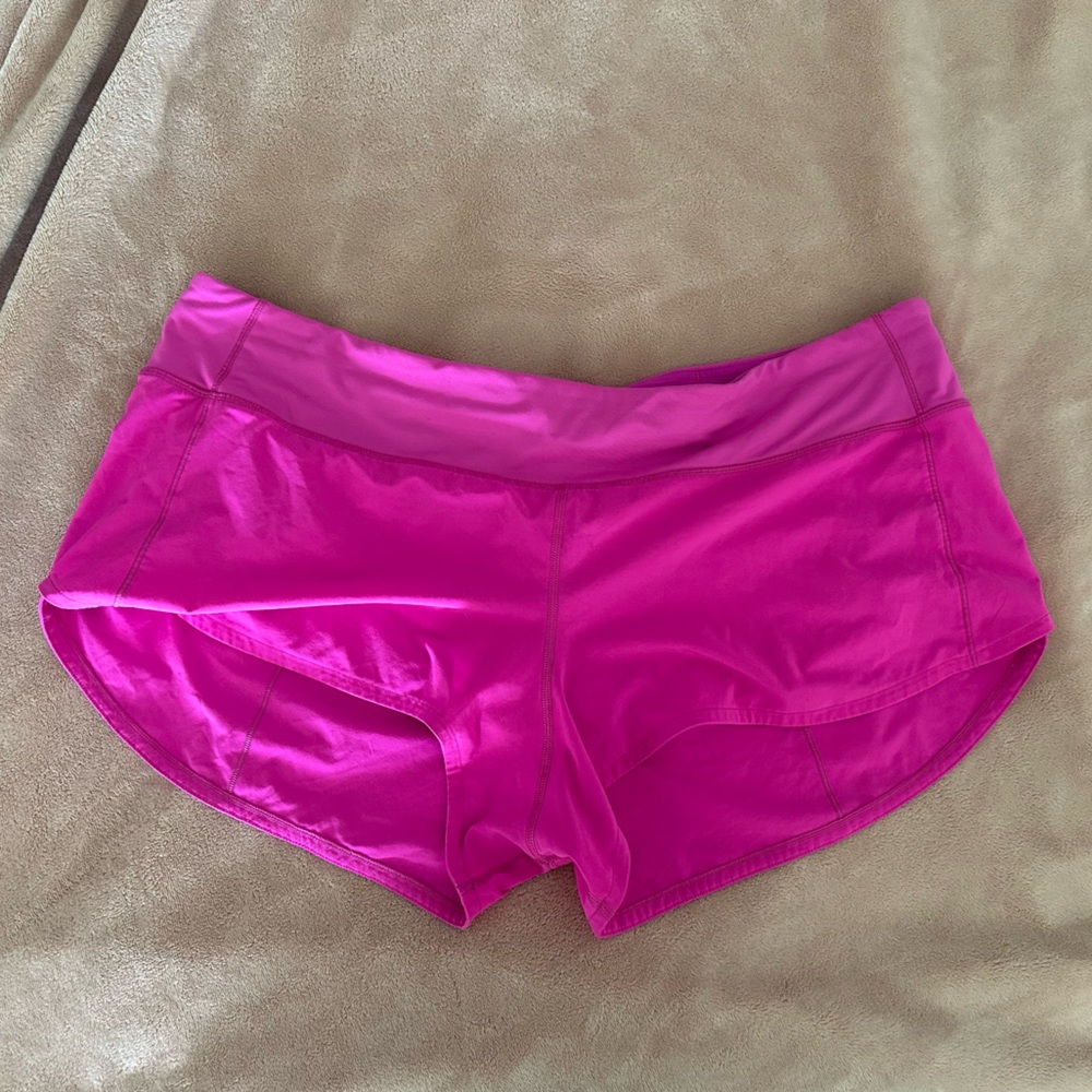 Lululemon shorts - sonic pink